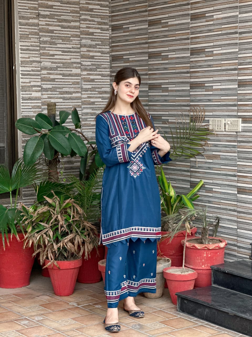 Sindhi V1 Embroidery 2Pc