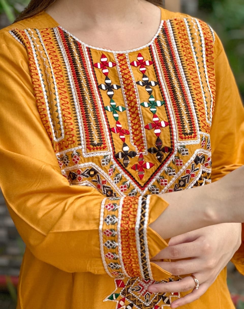 Sindhi V1 Embroidery 2Pc